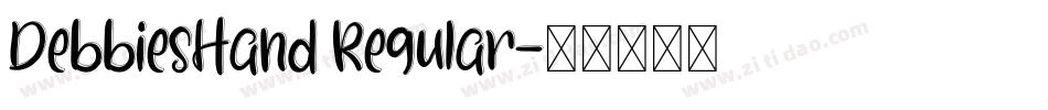 DebbiesHand Regular字体转换